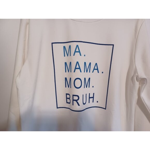 JINTING Cute Mom Sweatshirt XL Women Crew Neck Long Sleeve Letter Printed - Picture 2 of 4